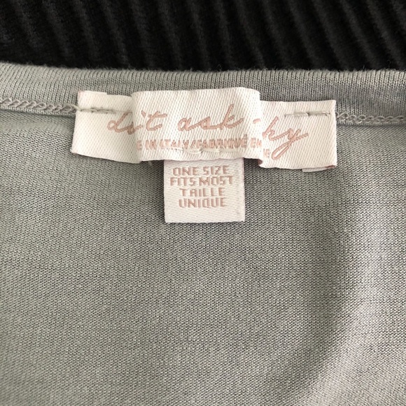 Don’t Ask Why (AEO) Gray Tee One Size - Picture 10 of 11